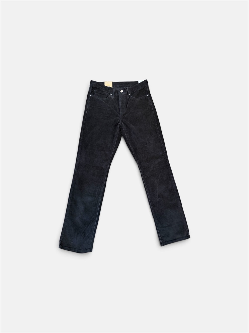 NWT Levi’s 314 Shaping Straight Corduroy Pants Black 30x30